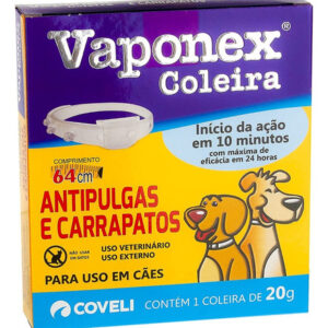 Coleira Antipulgas E Carrapatos Vaponex Coveli - 64cm