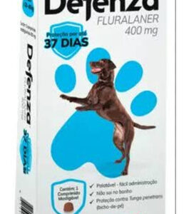 Defenza 400mg (20 A 40kg) Contra Pulgas, Carrapatos E Sarna