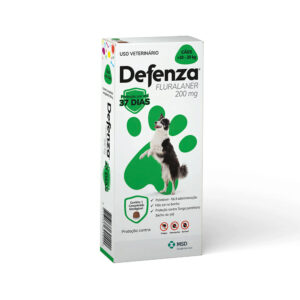 Defenza 200mg (10 A 20kg) Anti-pulgas, Carrapatos E Sarnas