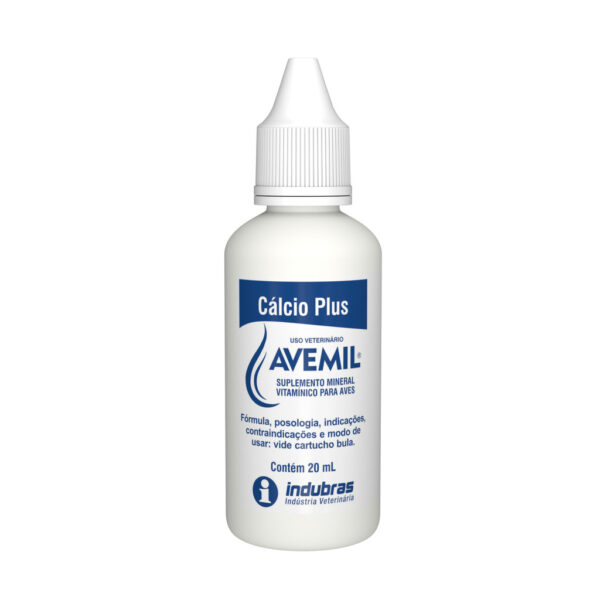 Vitamina Para Pássaros Cálcio Plus 20ML AVEMIL - Imagem 2