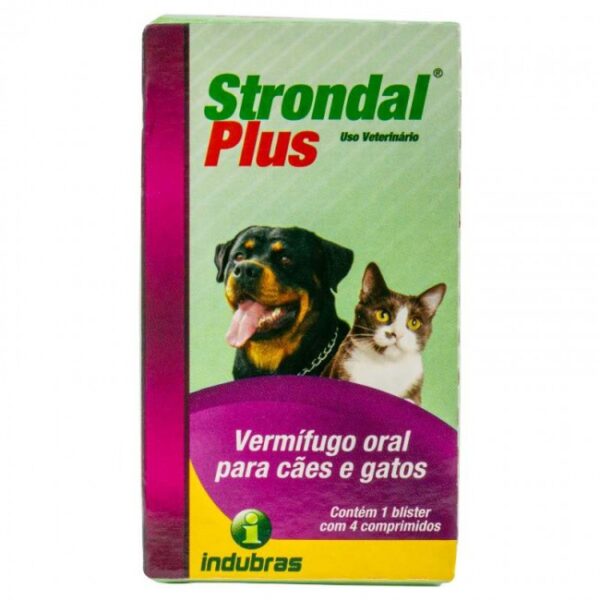 Vermifugo Strondal Plus* Cart C/ 4 Comp