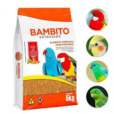 Alimento Para Pássaros Bambito Extrusado - 5,000 KG