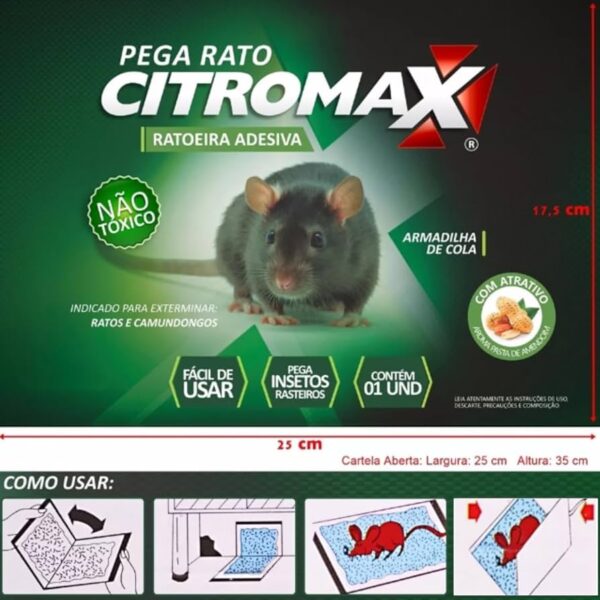 Cartela Pega Rato Citromax - Imagem 2